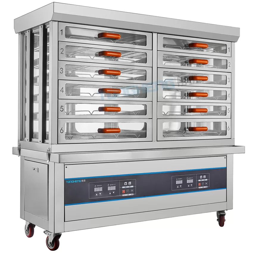 6/12 Drawers Steam Food Warmer Cabinet