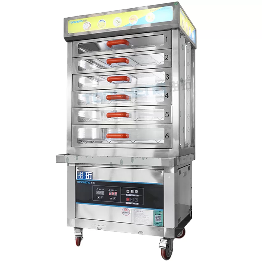 6/12 Drawers Steam Food Warmer Cabinet