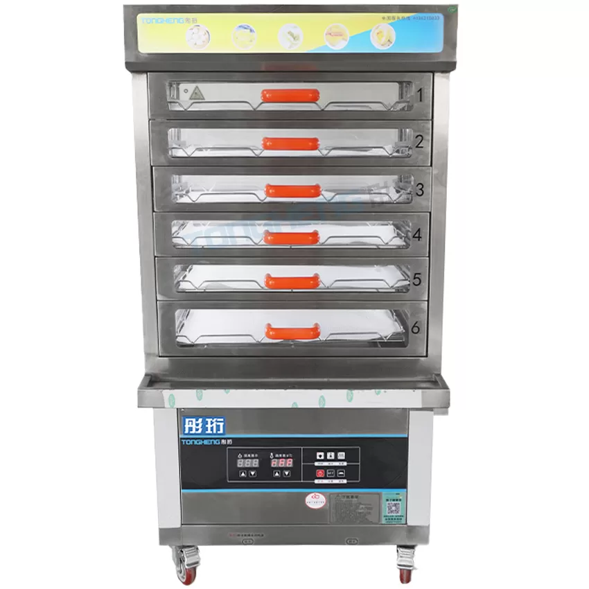 6/12 Drawers Steam Food Warmer Cabinet